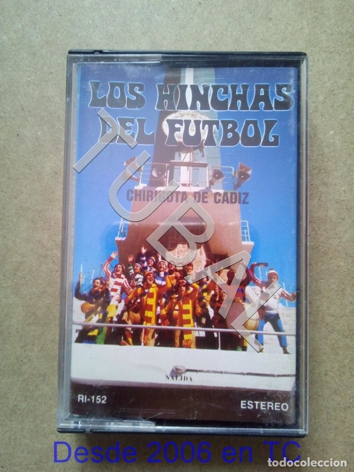 Casetes antiguos: carnaval de CADIZ LOS HINCHAS DEL FUTBOL CHIRIGOTA DE CADIZ casete cassette cj7