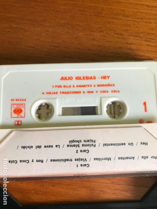 Casetes antiguos: JULIO IGLESIAS HEY CASSET - Foto 2