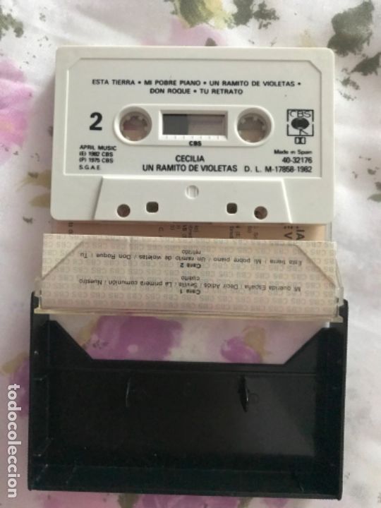 Casetes antiguos: CECILIA. UN RAMITO DE VIOLETAS - Foto 4