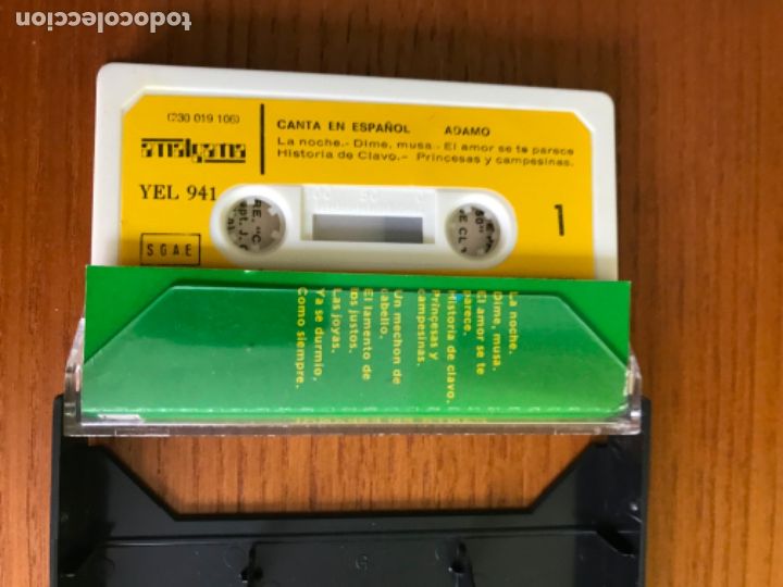 Casetes antiguos: Casetes ADAMO canta en espa&ntilde;ol versi&oacute;n original - Foto 2