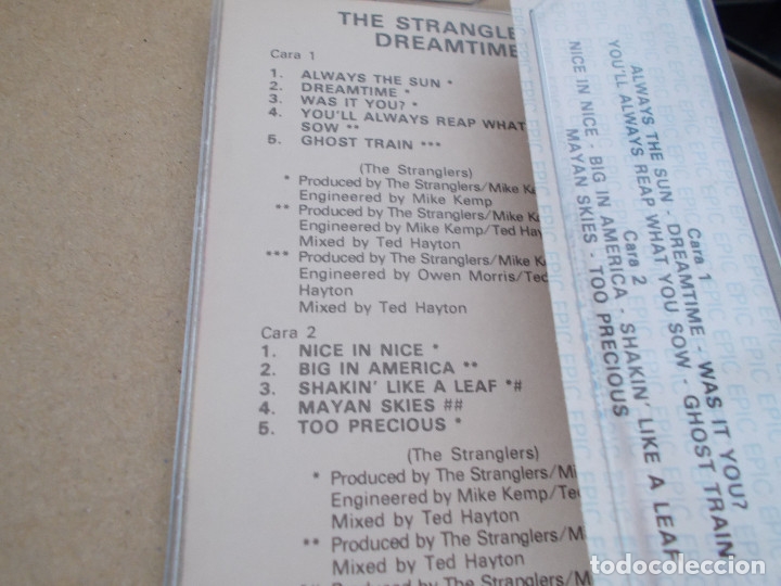 Casetes antiguos: THE STRANGLERS  DREAMTIME - Foto 2