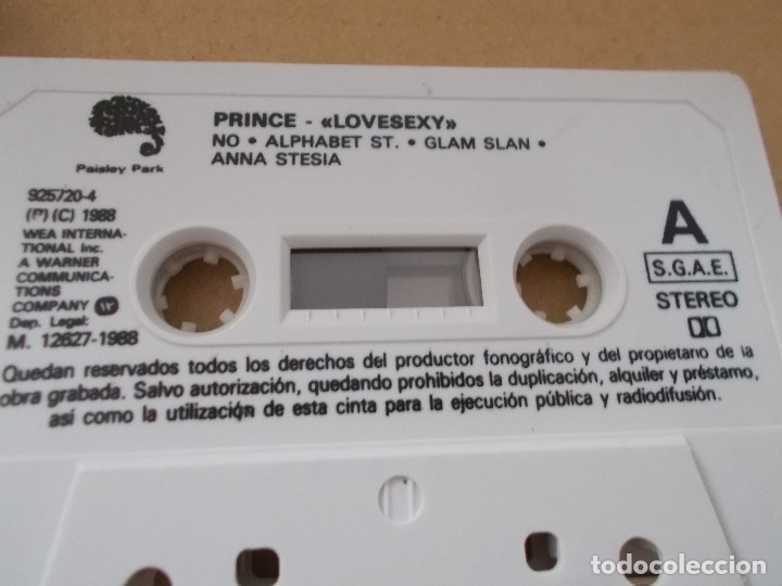 Casetes antiguos: PRINCE  LOVESEXY - Foto 2