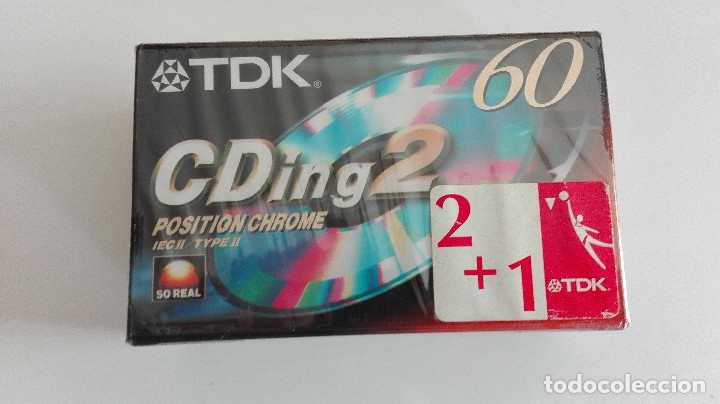 Old Cassettes: LOTE 3 CINTAS CASSETTE CASETE 60 CHROME CDING2 PRECINTADAS
