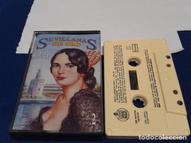 Casetes antiguos: CASETE CASSETTE ( SEVILLANAS DE ORO VOL 21 ) 1991 HISPAVOX
