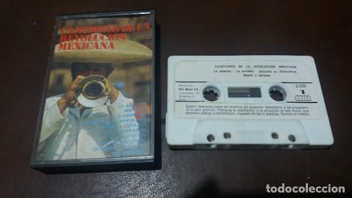 Casetes antiguos: Casete de musica CANCIONES DE LA REVOLUCI&Oacute;N MEXICANA