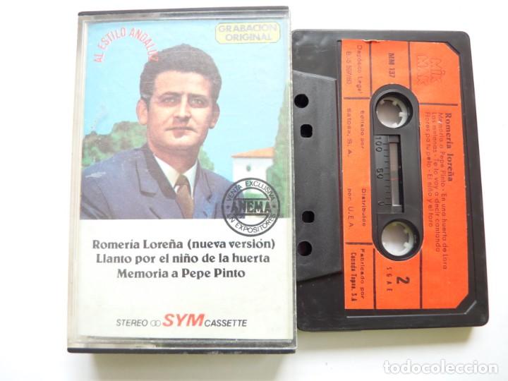 Old Cassettes: CASETE, CASSETTE EL CANTE DE EL LORE&Ntilde;O ROMERIA LORE&Ntilde;A REF: 8-47
