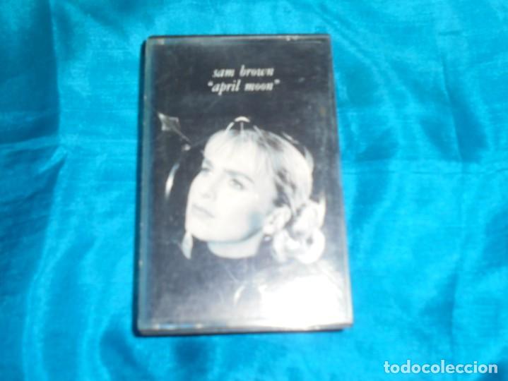 Casetes antiguos: SAM BROWN.  APRIL MOON.  A & M, 1990. CASETE.(#) - Foto 1