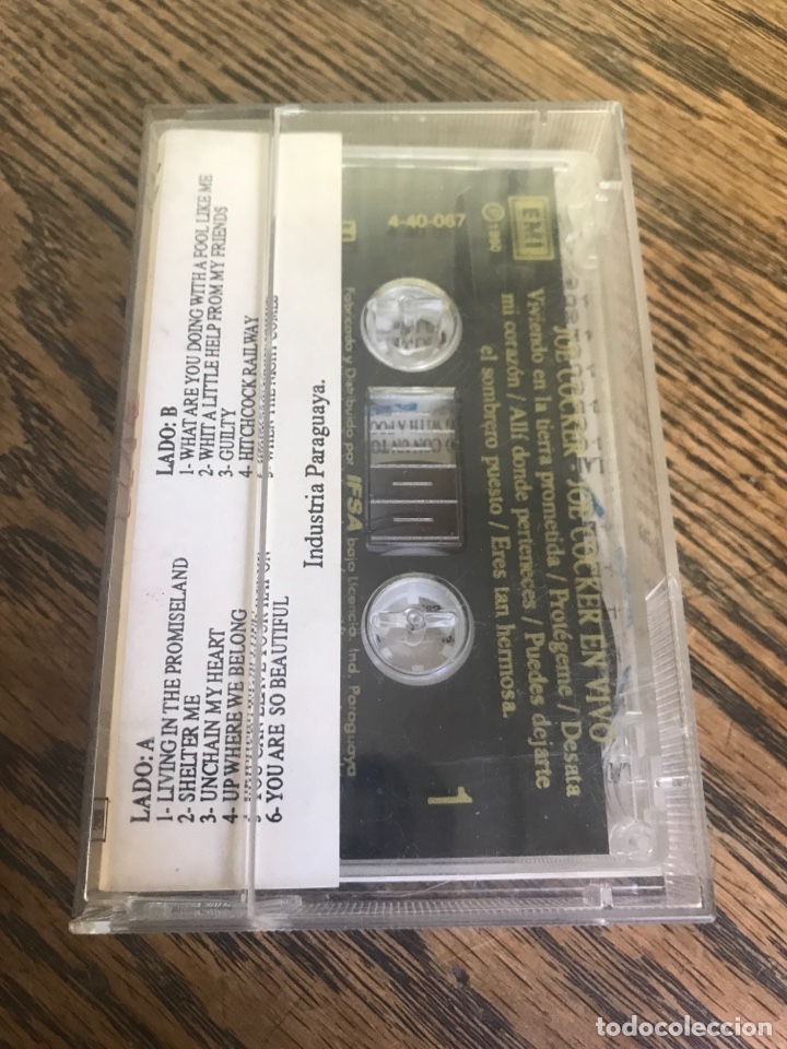 Casetes antiguos: Joe cocker live PARAGUAY 1990 - Foto 3