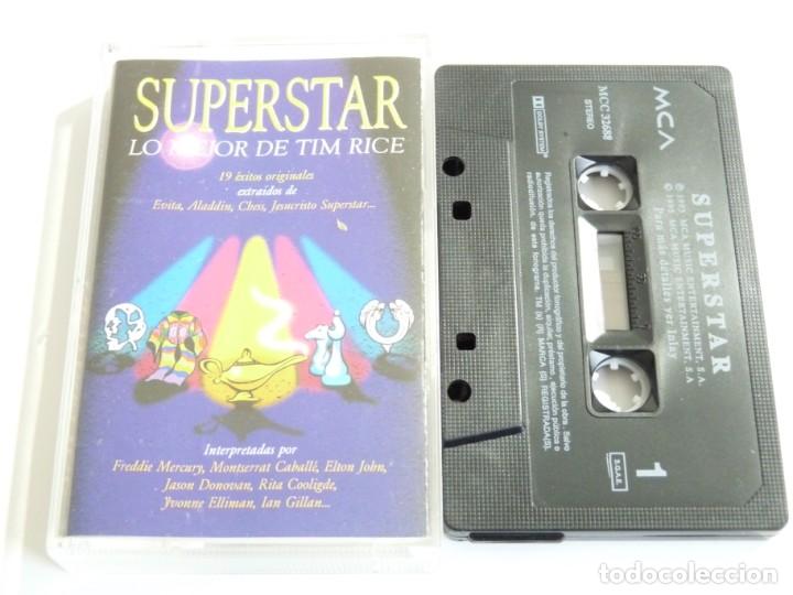 Cassettes Anciennes: CASETE, CASSETTE SUPERSTARS LO MEJOR DE TIM RICE REF: 21-45
