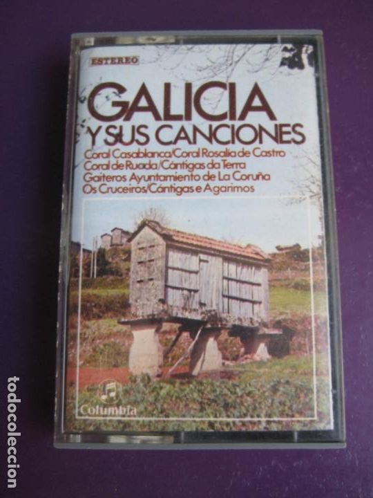 Alte Kassetten: GALICIA Y SUS CANCIONES CASETE COLUMBIA - FOLKLORE TRADICIONAL FOLK - CORAL RUADA - MUI&Ntilde;EIRA