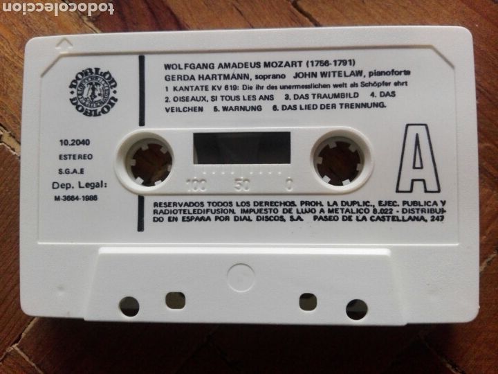 Casetes antiguos: Cinta/Caset Mozart Canciones - Foto 3