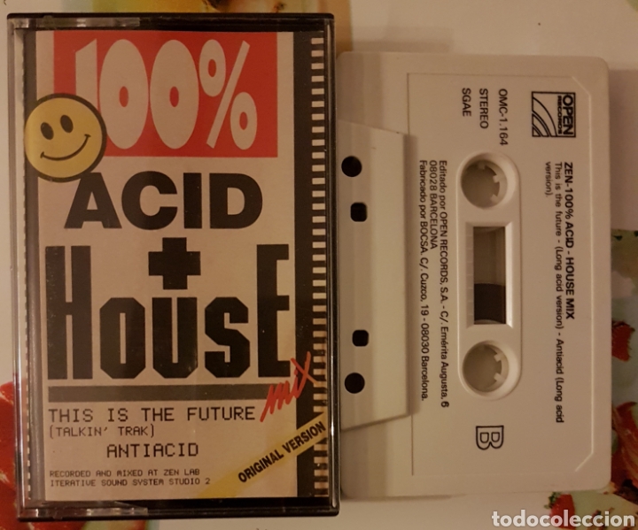 Casetes antiguos: 100% ACID HOUSE MIX CASETE/CASSETTE. TECNO