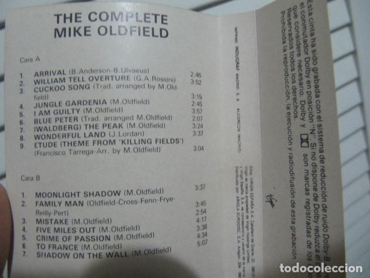 Casetes antiguos: MIKE OLDFIELD THE COMPLETE 2 CASETTES - Foto 6