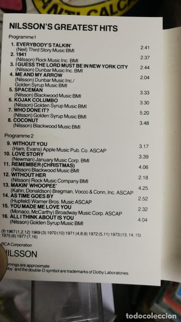 Casetes antiguos: HARRY NILSSON GREATEST HITS - Foto 2