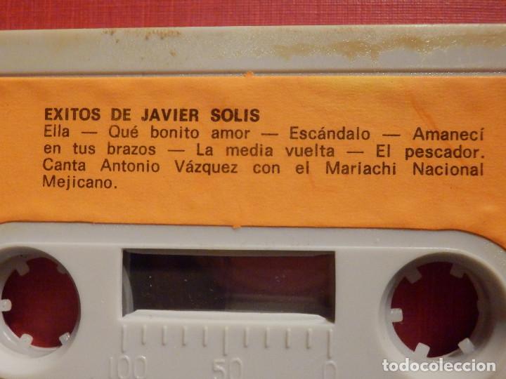Casetes antiguos: CINTA DE CASSETTE - CASETE - Javier Solis - Exitos -  DIM - 1973 - Foto 3