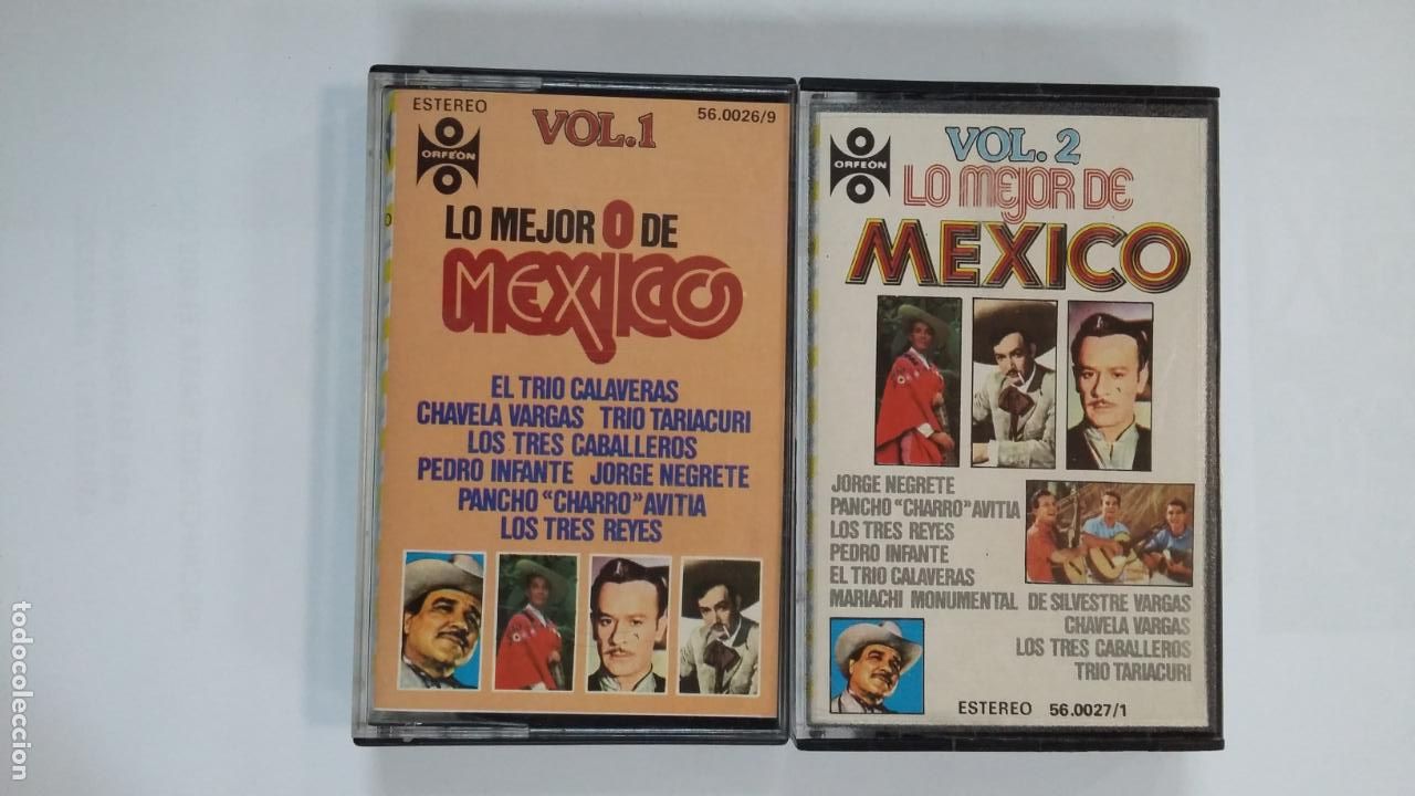 Alte Kassetten: LO MEJOR DE MEXICO. VOL. VOLUMEN 1 Y 2. DOBLE CASETE. TDKCST9