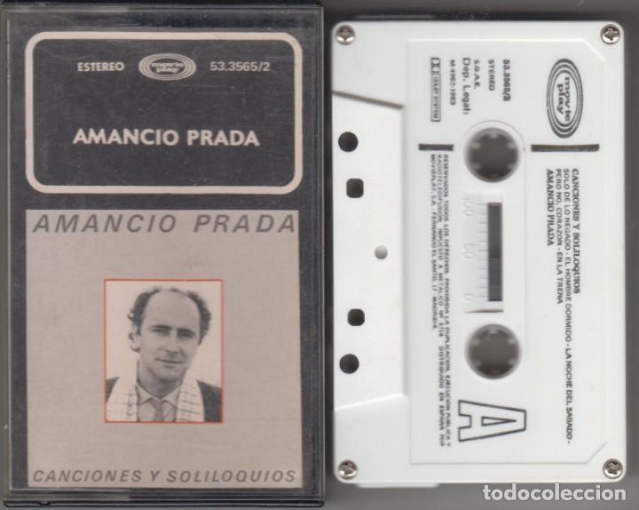 Casetes antiguos: Amancio Prada cassette Canciones y soliloquios 1983 - Foto 1