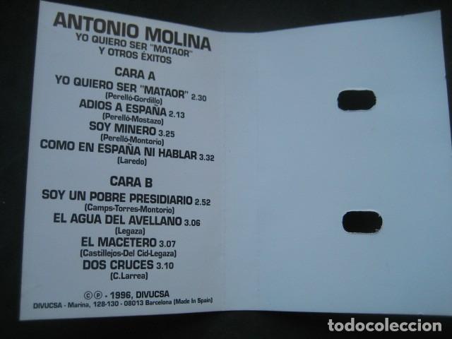 Casetes antiguos: ANTONIO MOLINA. EMC 1996 - Foto 4