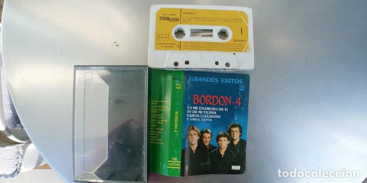 Casetes antiguos: BORDON 4-CASSETTE GRANDES EXITOS - Foto 1