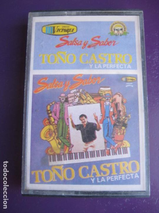 Casetes antiguos: To&ntilde;o Castro Y La Perfecta CASETE MANZANA 1990 - Salsa y Sabor - LATIN SALSA - NUEVA