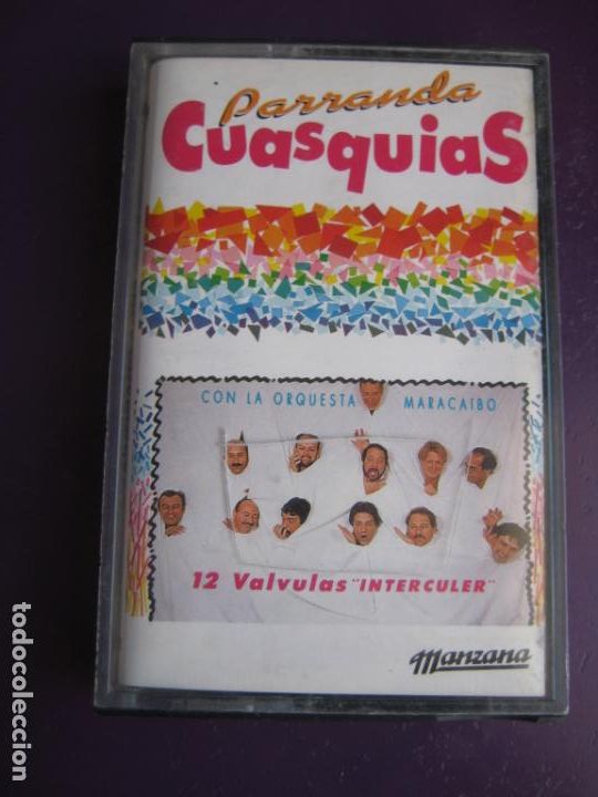 Alte Kassetten: Parranda Cuasquias CASETE MANZANA 1992 - 12 Valvulas Interculer - SALSA MERENGUE - NUEVA