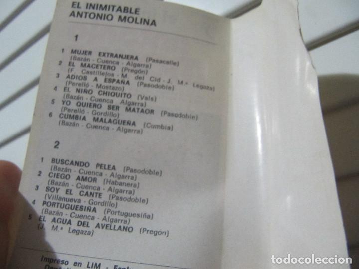 Casetes antiguos: ANTONIO MOLINA - EL INIMITABLE - Foto 4