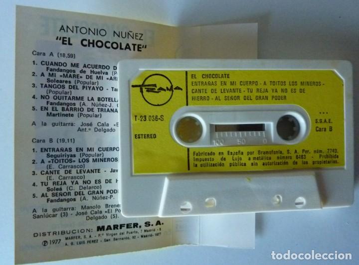 Casetes antiguos: EL CHOCOLATE // 1977 // CASETE - Foto 2