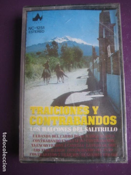 Cassettes Anciennes: TRAICIONES Y CONTRABANDOS CASETE NEVADA PRECINTADA - LOS HALCONES DEL SALITRILLO - MEXICO RANCHERAS