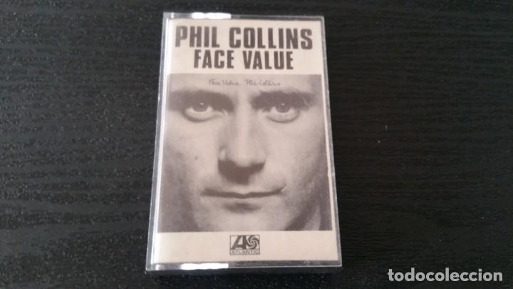 Casetes antiguos: PHIL COLLINS FACE VALUE Atlantic a&ntilde;o 1981 Casete - Foto 1