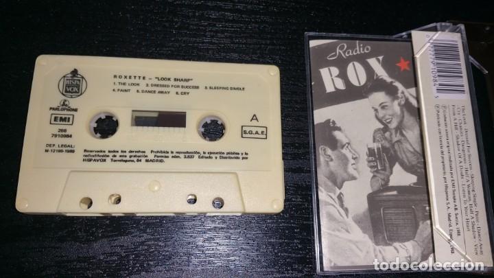 Casetes antiguos: ROXETTE LOOK SHARP a&ntilde;o 1989 Spain Casete - Foto 2