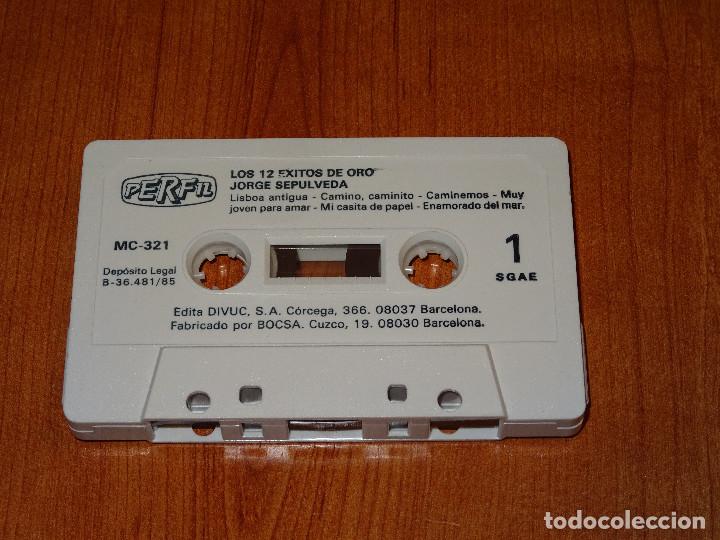 Casetes antiguos: Jorge Sepulveda Los 12 &eacute;xitos de oro - Foto 4