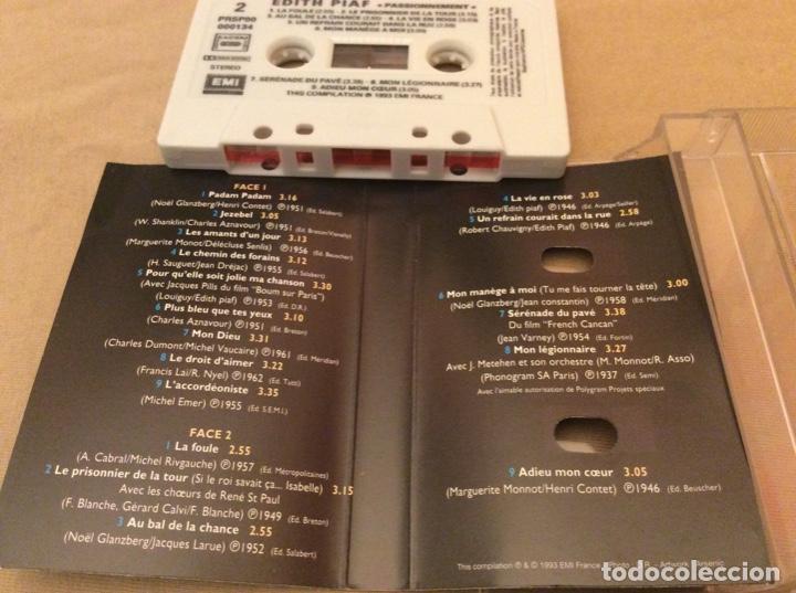 Casetes antiguos: Edith Piaf ?&ndash; Passionn&eacute;ment. - Foto 3