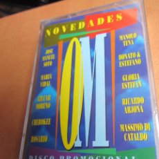 Cassettes Anciennes: VARIOS - CASSETTE NOVEDADES O.M.. NUEVO.- PLASTIFICADO-CON 24 TEMAS ARTISTAS VARIOS- PROMO. Lote 192622862