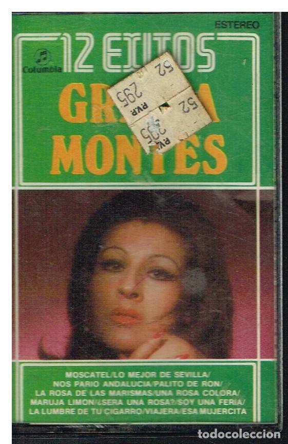 Casetes antiguos: GRACIA MONTES - 12 EXITOS - CASETE 1983 - Foto 1