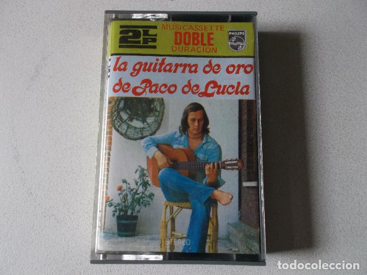 Casetes antiguos: LA GUITARRA DE ORO DE PACO DE LUCIA,DOBLE DURACION,1976