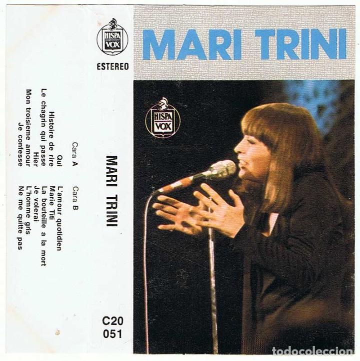 Casetes antiguos: Mari Trini - Exitos en franc&eacute;s. Casete - Foto 2