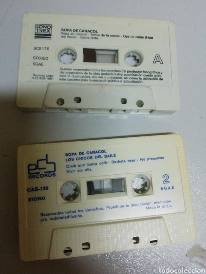 Casetes antiguos: Cintas de Sopa de caracol - Foto 2