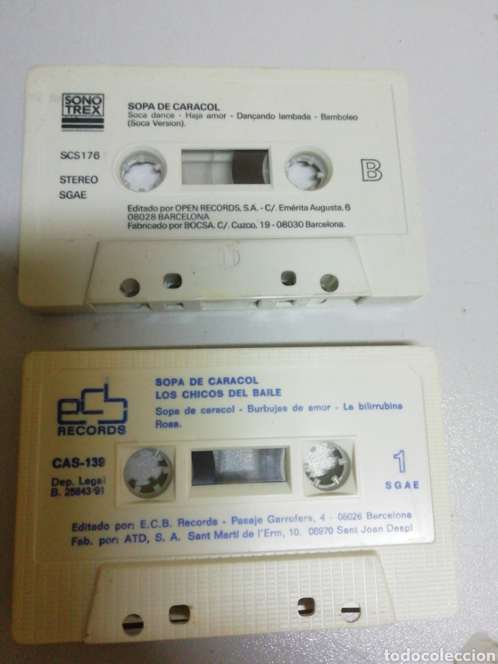 Casetes antiguos: Cintas de Sopa de caracol - Foto 1