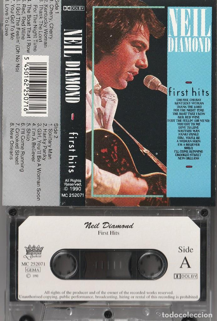Casetes antiguos: NEIL DIAMOND - FIRST HITS (CASSETTE 1990) - Foto 1