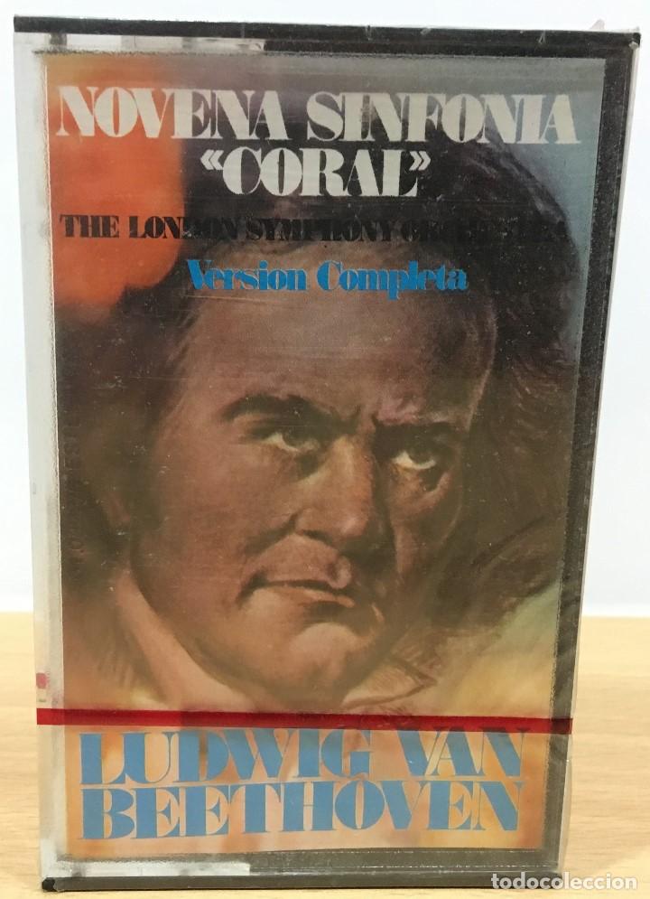 Casetes antiguos: CINTA CASETE CASSETTE - NOVENA SINFON&Iacute;A CORAL DE BEETHOVEN - LONDON ORQUESTRA, 1977. PRECINTADO