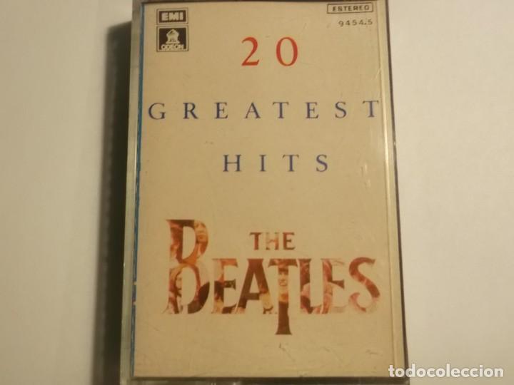 Casetes antiguos: THE BEATLES-20 GREATEST HITS-LABEL PAPEL AMARILLO