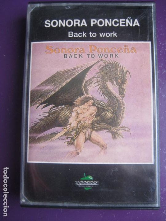 Casetes antiguos: Sonora Ponce&ntilde;a CASETE MANZANA 1987 - Back To Work - LATIN SALSA - SIN APENAS USO