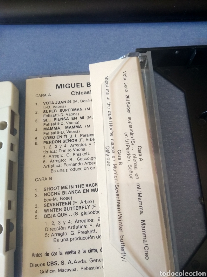 Casetes antiguos: Miguel bose, chicas - Foto 3