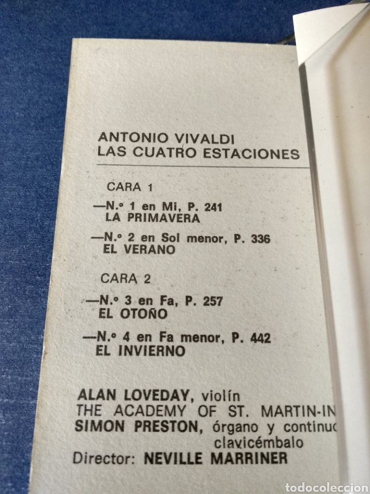 Casetes antiguos: Vivaldi. Les quatre estacions - Foto 2