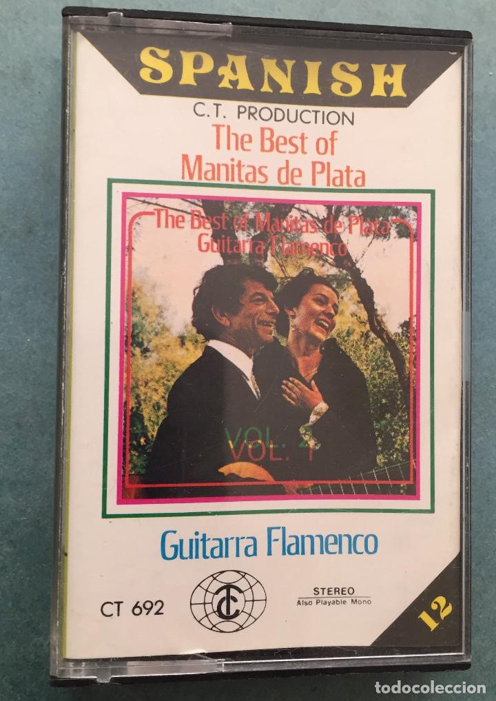 Casetes antiguos: SPANISH - THE BEST OF MANITAS DE PLATA - GUITARRA FLAMENCA - CT PRODUCTIONS -