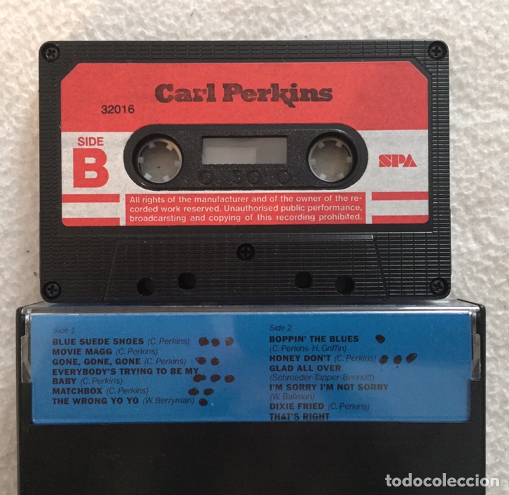 Casetes antiguos: CARL PERKINS - CASSETTE - Ed. Dinamarca - Foto 2