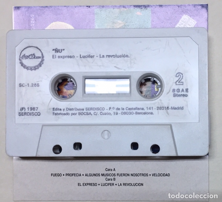 Casetes antiguos: &Ntilde;U - GRANDES &Eacute;XITOS - CASSETTE ZAFIRO 1987 - Foto 2