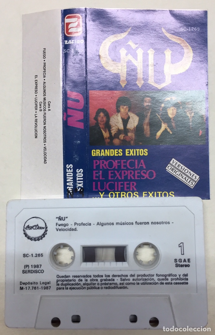 Casetes antiguos: &Ntilde;U - GRANDES &Eacute;XITOS - CASSETTE ZAFIRO 1987 - Foto 1