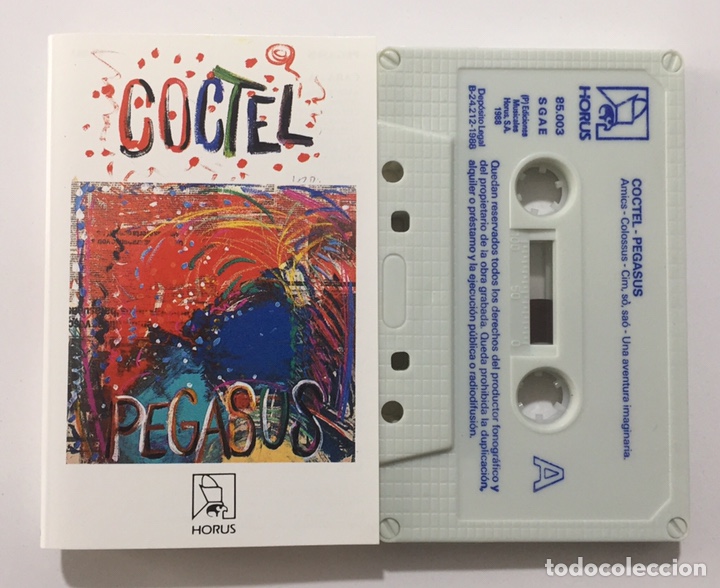 Casetes antiguos: PEGASUS - COCTEL - cassette - Spain, 1988 - Foto 1