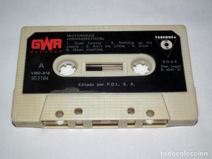 Casetes antiguos: CASSETTE MOTORHEAD - ORGASMATRON - Foto 2